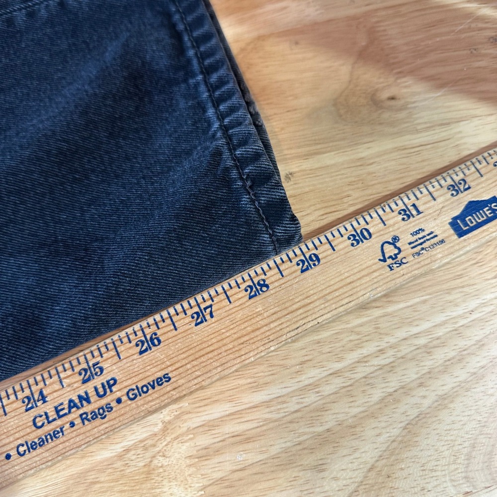 Levis 550 Black Red Tab Relaxed Tapered Mens Jeans 36x30 - Picture 10 of 15